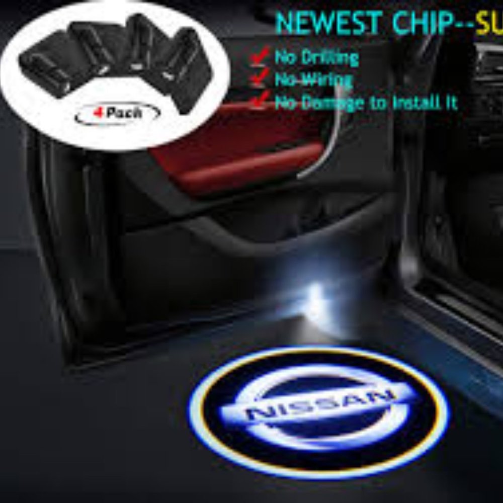 4x PCs Car Logo LED Welcome Light Wireless LED Shadow Projector Car Door Laser K